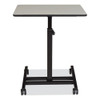 NPS Sit-Stand Student's Desk, 20.75" X 26" X 27.75" To 44.5", Gray Nebula