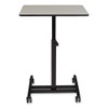 NPS Sit-Stand Student's Desk, 20.75" X 26" X 27.75" To 44.5", Gray Nebula