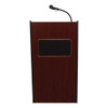 Oklahoma Sound Aristocrat Sound Lectern, 25 X 20 X 46, Mahogany