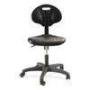 NPS 6700 Series Polyurethane Adj Height Task Chair, Supports 300 Lb, 16" To 21" Seat Height, Black Seat, Black Back, Black Base