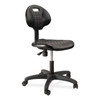 NPS 6700 Series Polyurethane Adj Height Task Chair, Supports 300 Lb, 16" To 21" Seat Height, Black Seat, Black Back, Black Base