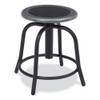 NPS 6800 Series Height Adjustable Metal Seat Swivel Stool, Supports Up To 300 Lb, 18" To 24" Seat Height, Black Seat/base
