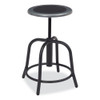 NPS 6800 Series Height Adjustable Metal Seat Swivel Stool, Supports Up To 300 Lb, 18" To 24" Seat Height, Black Seat/base