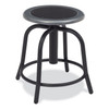 NPS 6800 Series Height Adjustable Metal Seat Swivel Stool, Supports Up To 300 Lb, 18" To 24" Seat Height, Black Seat/base