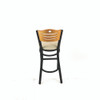 JMC Furniture Eagle Series Barstool, Supports Up To 300 Lb, 28.5" Seat Height, Taupe Seat, Natural Back, Black Base