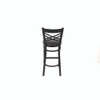 JMC Furniture X Series Barstool, Supports Up To 300 Lb, 29.5" Seat Height, Black Seat, Black Back, Black Base