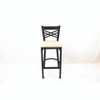JMC Furniture X Series Barstool, Supports Up To 300 Lb, 29.5" Seat Height, Cream Seat, Black Back, Black Base