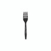 Pactiv Evergreen Meadoware Cutlery, Individually Wrapped, Medium Heavyweight Fork, Plastic, Black, 1,000/carton