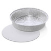 Hfa Handi-Foil 7  Round Pan With Lid, 200 Count