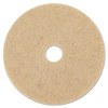 Boardwalk Natural Hog Hair Burnishing Floor Pads, 17" Diameter, Tan, 5/Carton