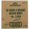 Madhava Golden Honey Bottle, 16 Ounce, 6 Per Case