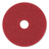 3M Low-Speed Buffer Floor Pads 5100, 19" Diameter, Red