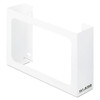 White Enamel Disposable Glove Dispenser, Three-box, 18w X 3 3/4d X 10h