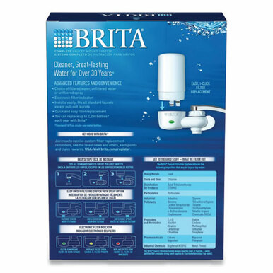 Brita On Tap Faucet Water Filter System, White