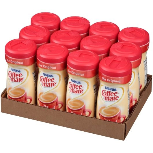 Coffee Mate NonDairy Powdered Creamer, Original, 11 oz Canister, 12/Carton