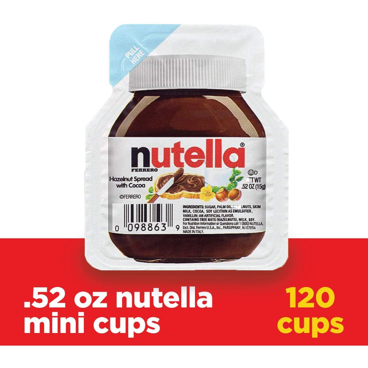 Nutella & GO! Bulk 12 Pack, Hazelnut And Cocoa Spread With Breadsticks,  Snack Cups, 1.8 Oz Each