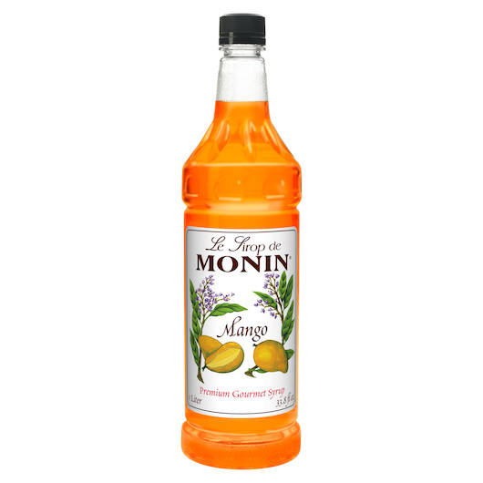 Monin Mango Premium Gourmet Syrup, 1 Liter Bottle 4 Per Case