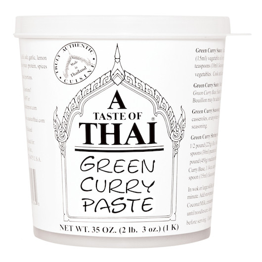 A Taste Of Thai Green Curry Paste, 35 Ounce, 1/Box, 3/Case