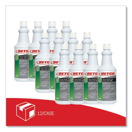 Betco Green Earth Bioactive Solutions Push Drain Cleaner, Lemon And