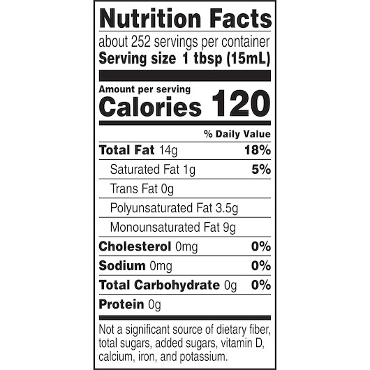 Wesson Canola Oil, 1 Gallon, 4 Per Case