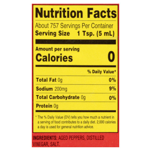 Louisiana Red Rooster Hot Sauce, 1 Gallon, 4 Per Case