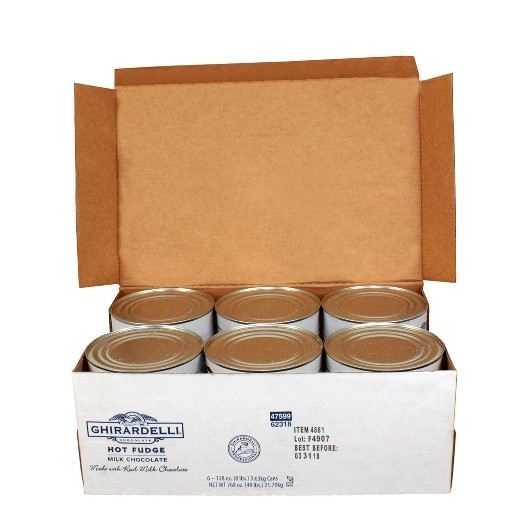 Ghirardelli Milk Chocolate Hot Fudge, 48 Ounce, 6 Per Case