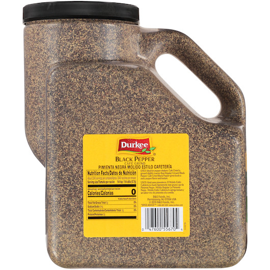 Durkee Cafe Grind Black Pepper, 5 Pounds