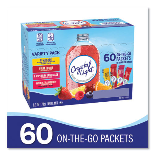 Crystal Light Variety Pack, Assorted Flavors, 60/pack