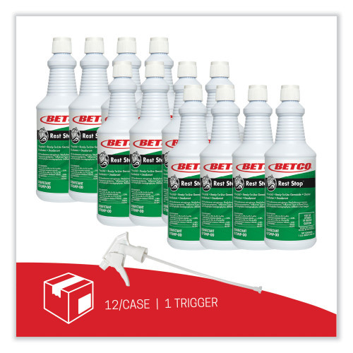 The Betco Rest Stop Ready-To-Use, Acid-Free Restroom Cleaner, 32 Oz, 12 ...