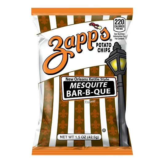 Zapps Mesquite BBQ Potato Chips, 1.5 Ounces, 60 Per Case