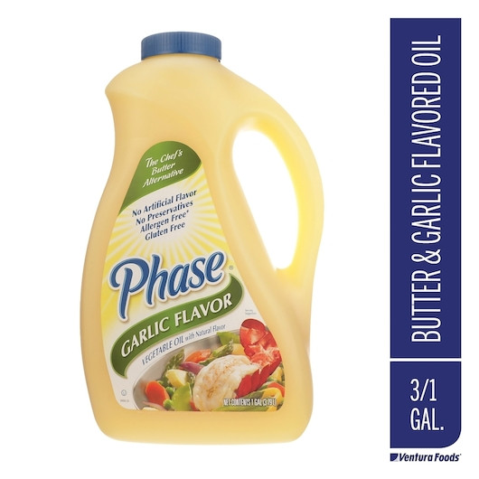 Phase Garlic Flavored Vegetable Oil With Artificial Butter Flavor, 1 ...
