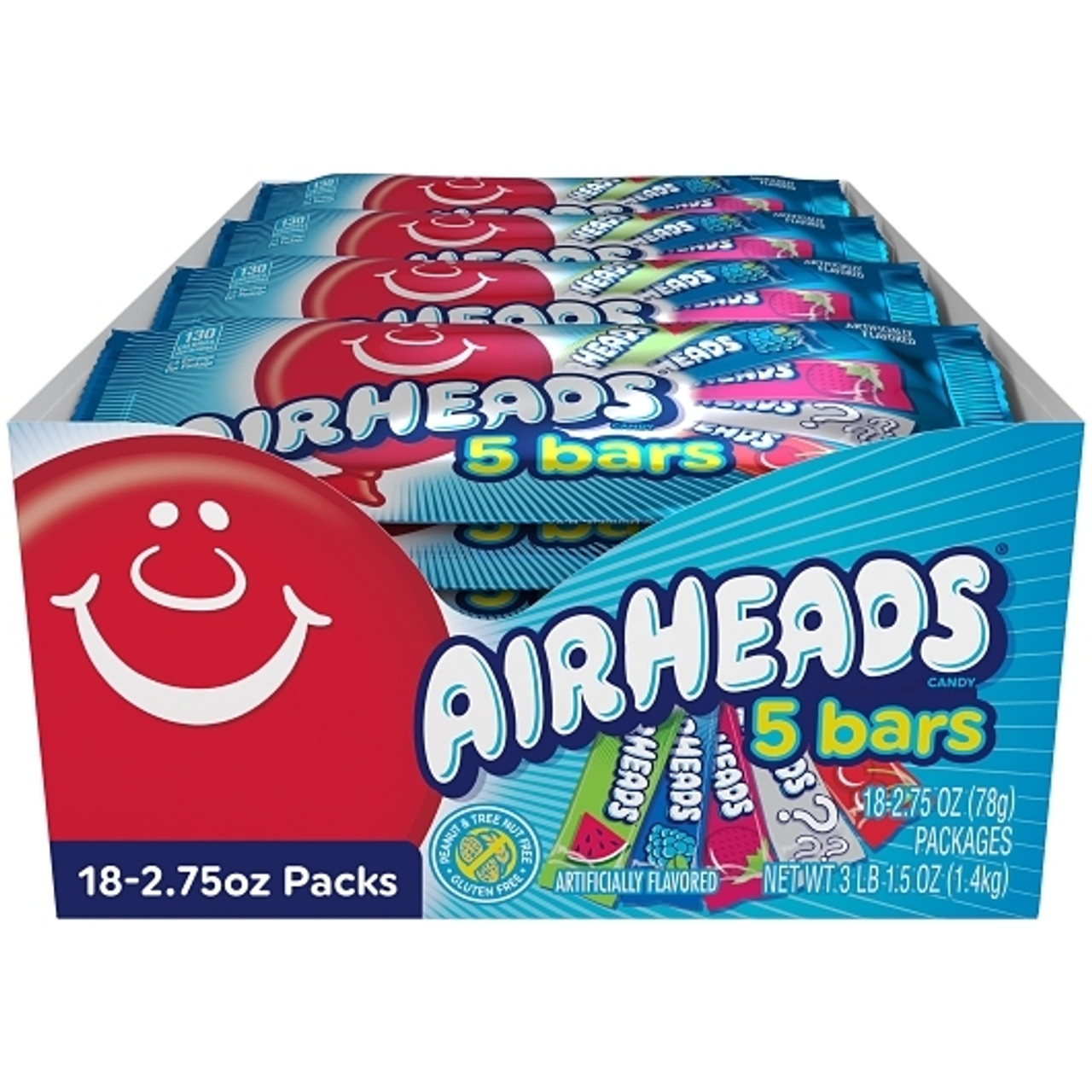Airheads Variety Pack 2 75 Ounce 18 Per Box 8 Per Case