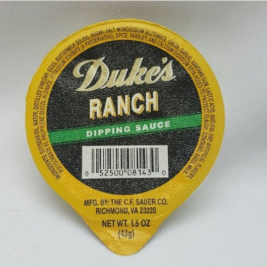 Duke's Ranch Dressing Single Serve, 1.5 Ounce, 120 Per Case
