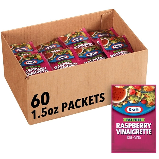 Kraft Raspberry Vinaigrette Dressing Single Serve, 1.5 Ounce, 60 Per Case
