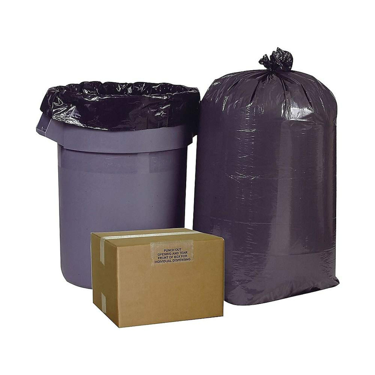 Brighton Professional High Density Trash Bags, Clear, 10 Gallon, 1,000 Bags/Box  - Coast Brothers