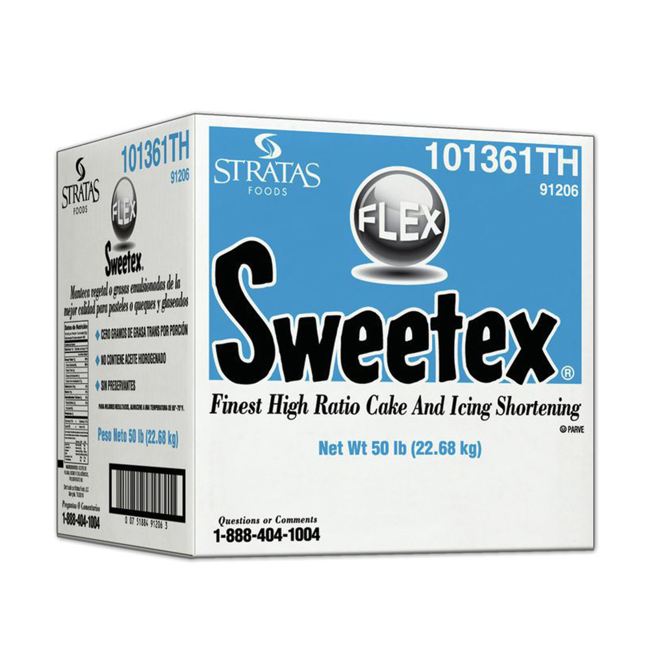 Stratas Foods Sweetex Finest High Ratio Cake and Icing Shortening, 50 Pound