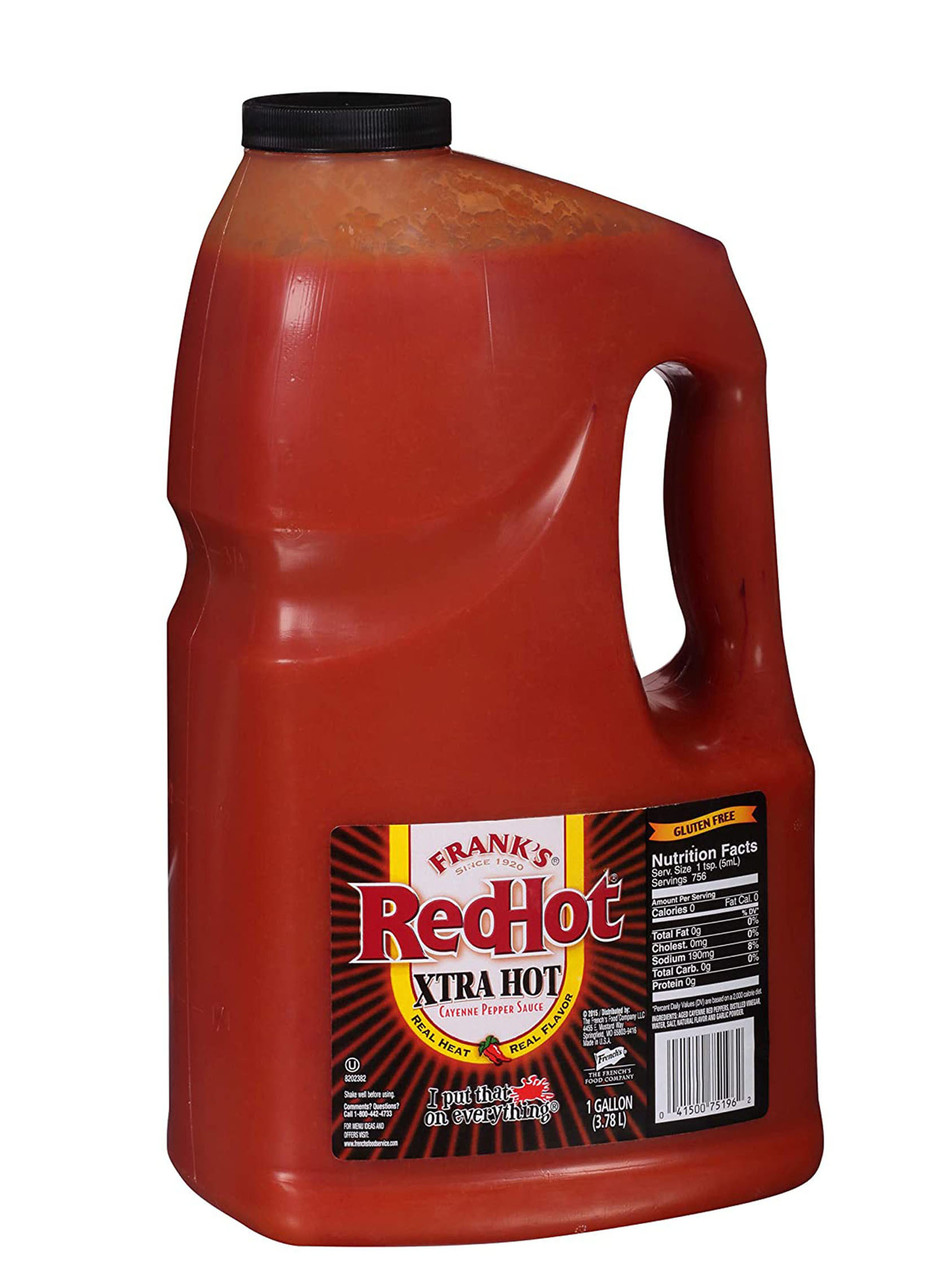 Frank's Redhot Extra Hot Cayenne Pepper Sauce, 1 Gallon 4 Per Case