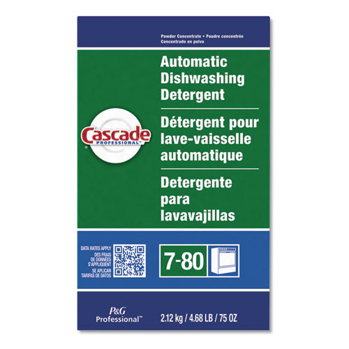 Cascade® Automatic Dishwasher Powder, Fresh Scent, 75 oz Box, 7/Carton