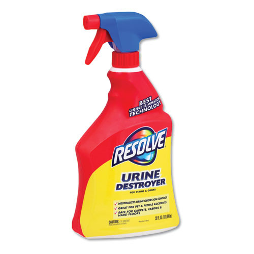 Resolve Urine Destroyer, Citrus, 32 oz Spray Bottle, 6/Carton