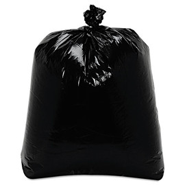Low-density Can Liners, 60 Gal, 2.4 Mil, 38" X 58", Black, 100/carton Low-density Can Liners, 60 Gal, 2.4 Mil, 38" X 58", Black, 100/carton