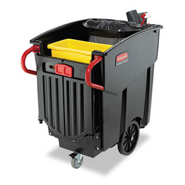 Mega Brute Mobile Container, Rectangular, Plastic, 120 Gal, Black Mega Brute Mobile Container, Rectangular, Plastic, 120 Gal, Black