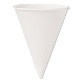 Bare Treated Paper Cone Water Cups, 6 Oz, White, 200/sleeve, 25 Sleeves/carton Bare Treated Paper Cone Water Cups, 6 Oz, White, 200/sleeve, 25 Sleeves/carton