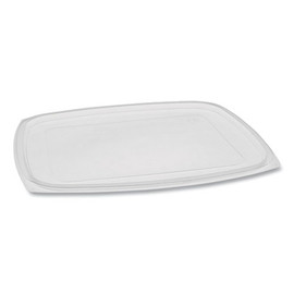Showcase Deli Container Lid, Flat Lid For 3-compartment 48/64 Oz Containers, 9 X 7.38 X 0.19, Clear, 220/carton Showcase Deli Container Lid, Flat Lid For 3-compartment 48/64 Oz Containers, 9 X 7.38 X 0.19, Clear, 220/carton