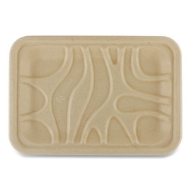 Fiber Trays, 1-compartment, 8.3 X 4.9 X 0.7, Natural, 500/carton