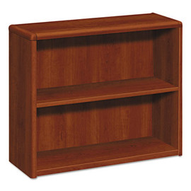 Hon 10700 Series Wood Bookcase, Two Shelf, 36w x 13 1/8d x 29 5/8h, Cognac Hon 10700 Series Wood Bookcase, Two Shelf, 36w x 13 1/8d x 29 5/8h, Cognac