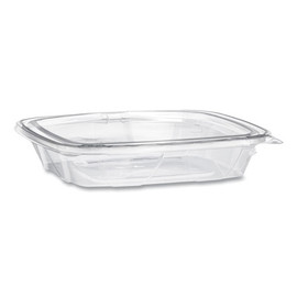 Clearpac Safeseal Tamper-resistant, Tamper-evident Containers, Flat Lid, 35 Oz, 7.9 X 8.8 X 1.8, Clear, 100/bag, 2 Bags/ct