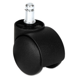 Dual Wheel Hooded Casters, B Stem, 2" Caster, Black Dual Wheel Hooded Casters, B Stem, 2" Caster, Black