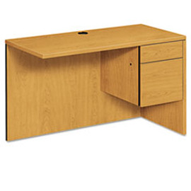 10500 Series L Workstation Return, 3/4 Height Right Ped, 48w X 24d, Harvest