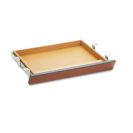 Laminate Angled Center Drawer, 22w X 15.38d X 2.5h, Cognac
