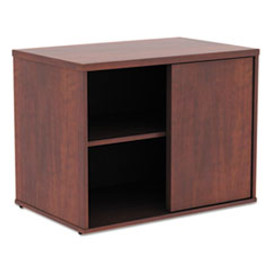 Alera Open Office Low Storage Cabinet Credenza, 29 1/2 X 19 1/8x 22 7/8, Cherry